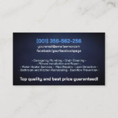 Carte De Visite Services de plomberie professionnels (Dos)