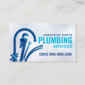 Carte De Visite Services de plomberie professionnels (Devant)