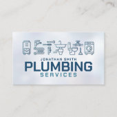 Carte De Visite Services de plomberie professionnels (Devant)