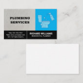 Carte De Visite Services de plomberie | Toilettes et vaporisateurs (Devant / Derrière)