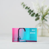 Carte De Visite Services de plombier (Debout devant)