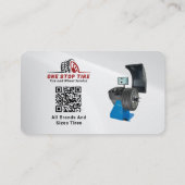 Carte De Visite Services de pneus modernes | Argent (Dos)
