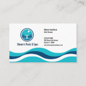 Carte De Visite Services de pool et de Spa (Devant)