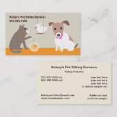 Carte De Visite Services de pose d'animaux (Devant / Derrière)