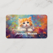 Carte De Visite Services de pose de chats (Devant)