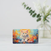 Carte De Visite Services de pose de chats (Debout devant)