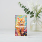 Carte De Visite Services de pose de chats (Debout devant)