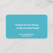 Carte De Visite Services de pose de chats (Dos)