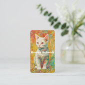 Carte De Visite Services de pose de chats (Debout devant)
