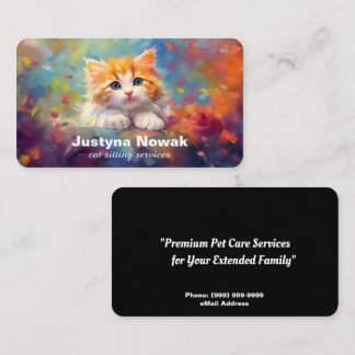 Carte De Visite Services de pose de chats