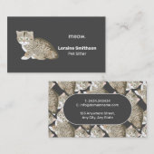 Carte de visite Services de pose pour animaux (Devant / Derrière)