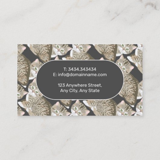 Carte de visite Services de pose pour animaux (Dos)