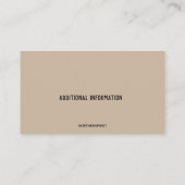 Carte De Visite Services de préparation de déclarations modifiable (Dos)