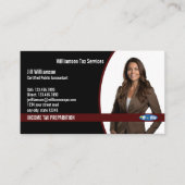 Carte De Visite Services de préparation de l'impôt sur le revenu (Devant)