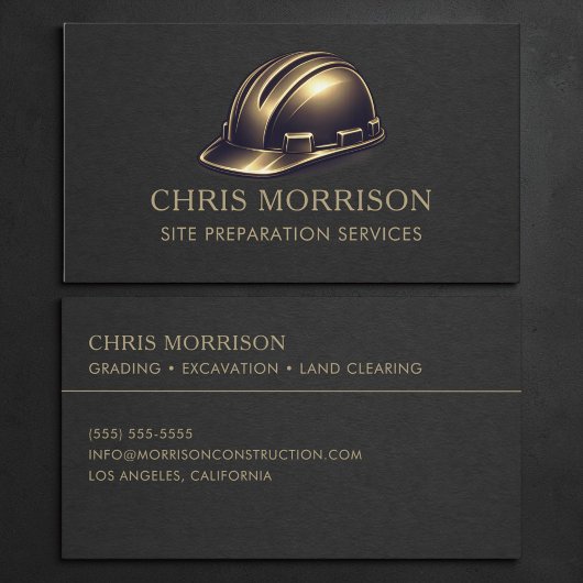 Carte De Visite Services de préparation de site Professionnel Casq