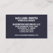 Carte De Visite Services de préparation fiscale Fiers chat-chien a (Dos)