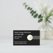 Carte De Visite Services de produits d'énergie solaire (Debout devant)