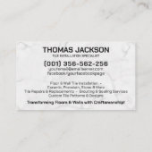 Carte De Visite Services de profilage - Couche de carreaux (Dos)