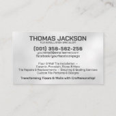 Carte De Visite Services de profilage - Couche de carreaux (Dos)