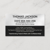 Carte De Visite Services de profilage - Couche de carreaux (Dos)