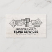 Carte De Visite Services de profilage - Couche de carreaux (Devant)