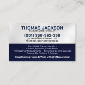 Carte De Visite Services de profilage - Couche de carreaux (Dos)