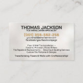 Carte De Visite Services de profilage - Couche de carreaux (Dos)