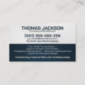 Carte De Visite Services de profilage - Couche de carreaux (Dos)