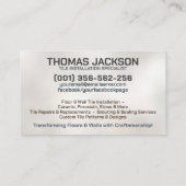 Carte De Visite Services de profilage - Couche de carreaux (Dos)