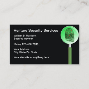 Carte De Visite Services de protection de la sécurité