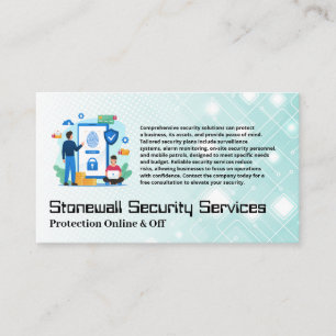 Carte De Visite Services de protection en ligne de sécurité mobile