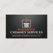 Carte De Visite Services de ramonage de cheminée et de foyer éléga (Devant)