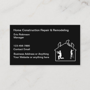 Carte De Visite Services de remodelage de la maison de constructio