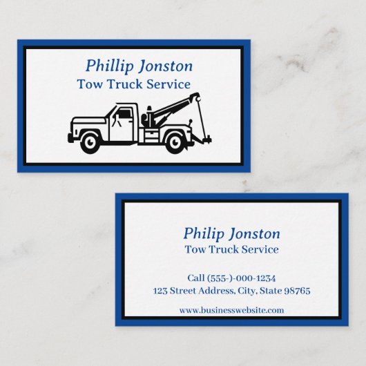 Carte De Visite Services de remorquage (Devant / Derrière)