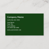 Carte De Visite Services de remorquage de pelouse (Dos)