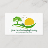 Carte De Visite Services de remorquage de pelouse Mignonne Paysage (Devant)