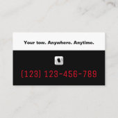 Carte De Visite Services de remorquage | Votre remorque n'importe  (Dos)