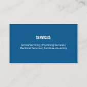 Carte De Visite Services de réparation à domicile des icônes du to (Dos)