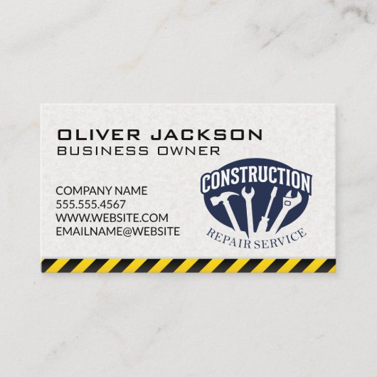 Carte De Visite Services de réparation de construction | Entrepren (Devant)