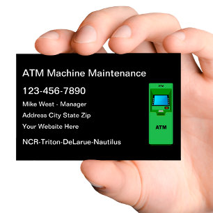 Carte De Visite Services de réparation de machine ATM