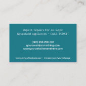 Carte De Visite Services de réparation de matériel (Dos)