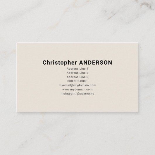 Carte De Visite Services de réparation maison (Dos)