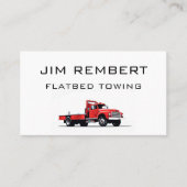Carte De Visite Services de repérage de remorquage à plat (Devant)