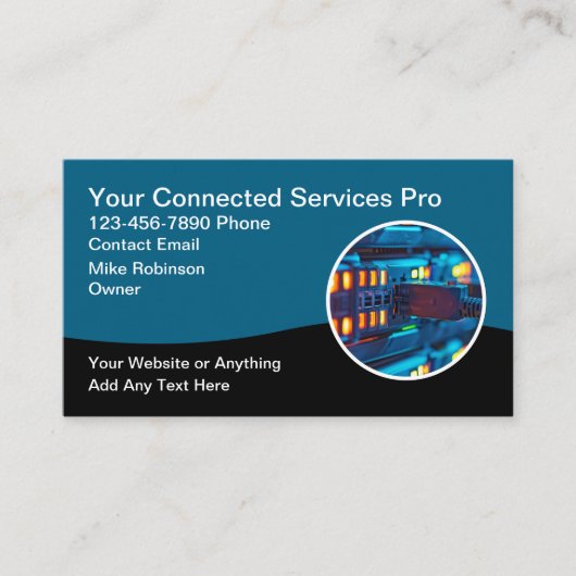 Carte De Visite Services de réseau Internet informatique (Devant)