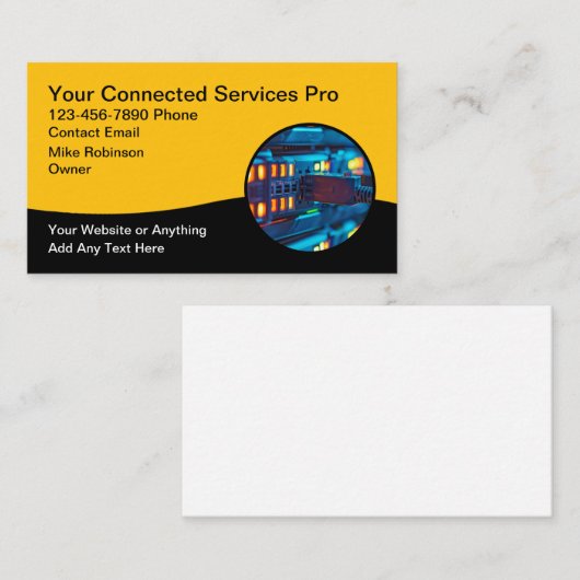 Carte De Visite Services de réseau Internet informatique (Devant / Derrière)
