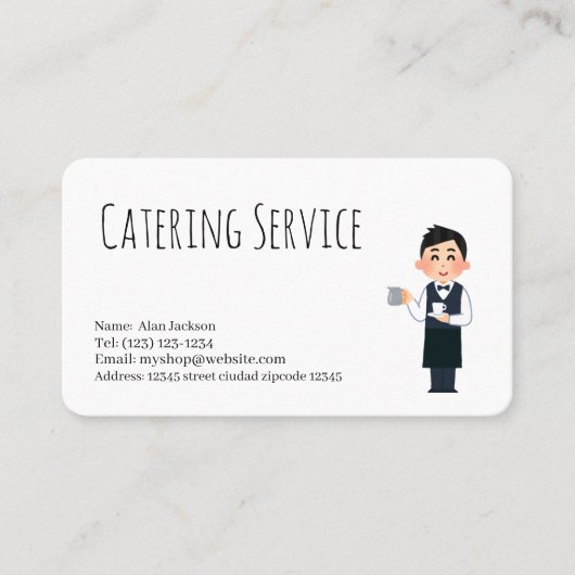 carte de visite services de restauration (Devant)