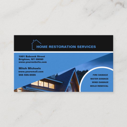 Carte De Visite Services de restauration à domicile (Devant)