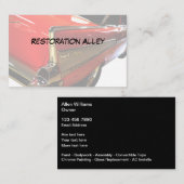 Carte De Visite Services de restauration automobile cool (Devant / Derrière)