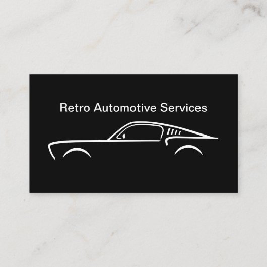 Carte De Visite Services de restauration automobile cool (Devant)