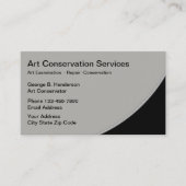 Carte De Visite Services de restauration d'art (Devant)